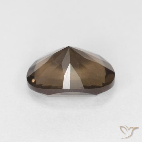 cuarzo ahumado Marrón medio natural de 2.54 ct, Ovalada, VS