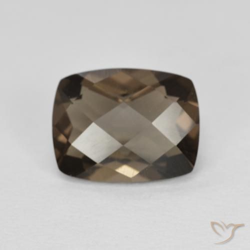1.97ct Natural Marrón medio cuarzo ahumado, Forma Cojín, VVS