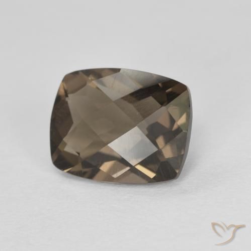 cuarzo ahumado Marrón medio natural de 1.97 ct, Forma Cojín, VVS
