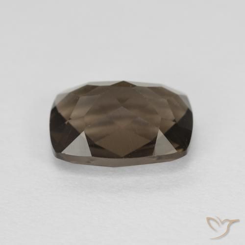 cuarzo ahumado Marrón medio natural de 1.97 ct, Forma Cojín, VVS