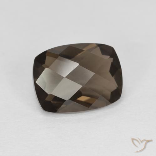 cuarzo ahumado Marrón sombra natural de 1.89 ct, Forma Cojín, VVS