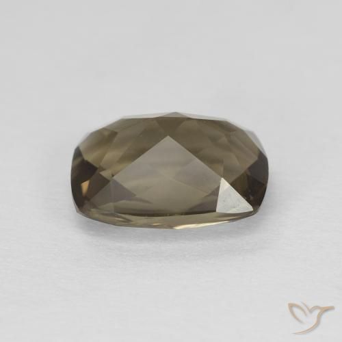 cuarzo ahumado Marrón medio natural de 1.90 ct, Forma Cojín, VVS