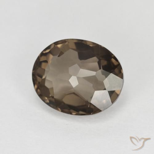 cuarzo ahumado Marrón claro natural de 2.21 ct, Ovalada, VVS