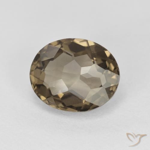 cuarzo ahumado Marrón neutral natural de 2.23 ct, Ovalada, VVS