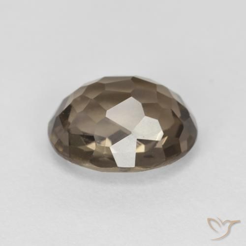 cuarzo ahumado Marrón neutral natural de 2.23 ct, Ovalada, VVS