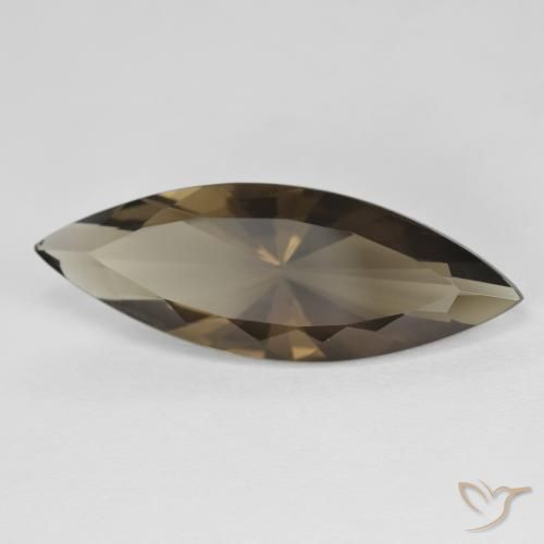 cuarzo ahumado Marrón madera natural de 6.22 ct, Marquesa, VVS