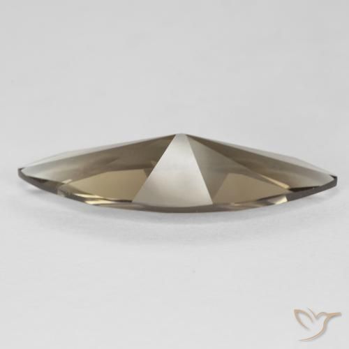 cuarzo ahumado Medium Light-Brown natural de 6.36 ct, Marquesa, VVS