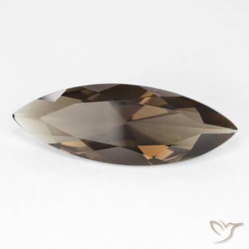 cuarzo ahumado Medium Light-Brown natural de 6.35 ct, Marquesa, VVS
