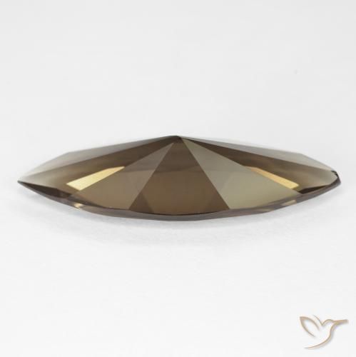 cuarzo ahumado Medium Light-Brown natural de 6.35 ct, Marquesa, VVS