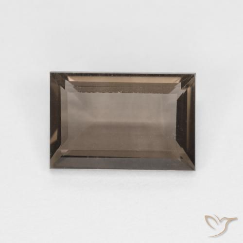 cuarzo ahumado Marrón nogal natural de 1.44 ct, Corte Baguette, VVS