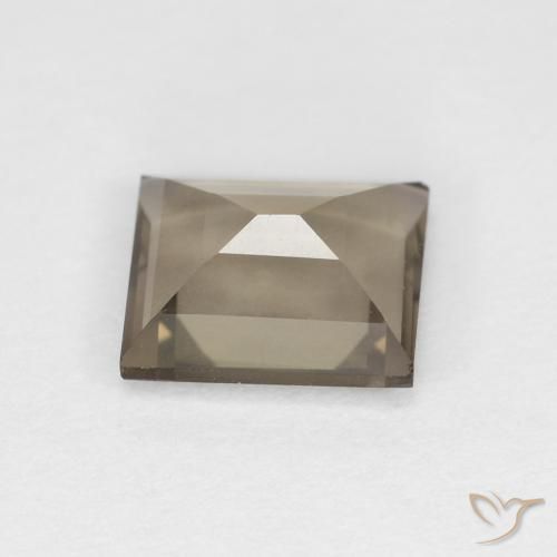 cuarzo ahumado Medium Light-Brown natural de 0.92 ct, Corte Baguette, VVS