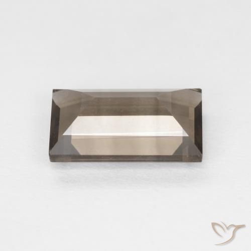 cuarzo ahumado Marrón claro natural de 1.43 ct, Corte Baguette, VVS