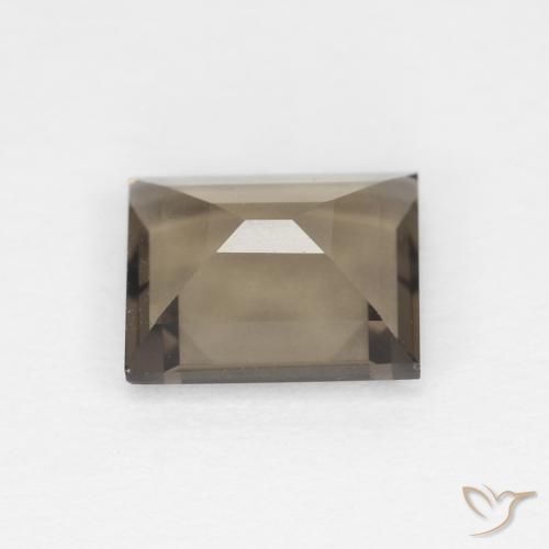 cuarzo ahumado Marrón umbra claro natural de 0.85 ct, Corte Baguette, VVS