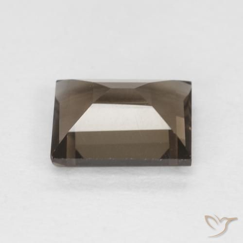 cuarzo ahumado Medium Dark-Brown natural de 0.86 ct, Corte Baguette, VVS