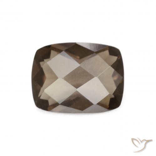 1.89ct Natural Marrón nogal cuarzo ahumado, Forma Cojín, VVS
