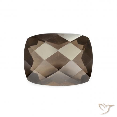 1.96ct Natural Marrón cálido cuarzo ahumado, Forma Cojín, VVS