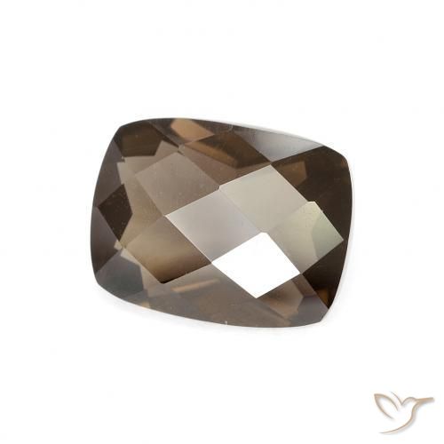 cuarzo ahumado Marrón cálido natural de 1.96 ct, Forma Cojín, VVS