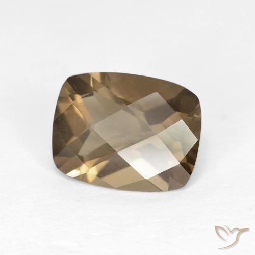 cuarzo ahumado Marrón cálido natural de 1.75 ct, Forma Cojín, VVS