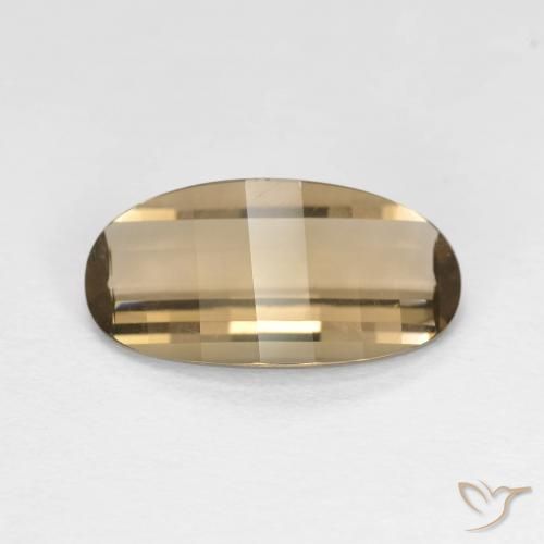 2.42ct Natural Moca claro cuarzo ahumado, Ovalada, VVS