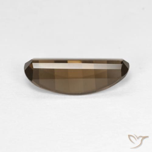cuarzo ahumado Moca claro natural de 2.06 ct, Ovalada, VVS