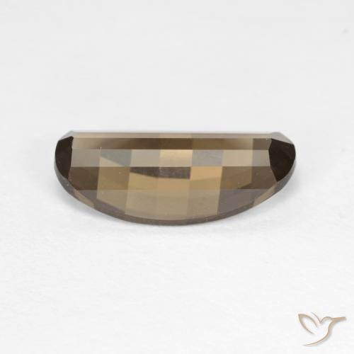 cuarzo ahumado Moca claro natural de 2.28 ct, Ovalada, VVS