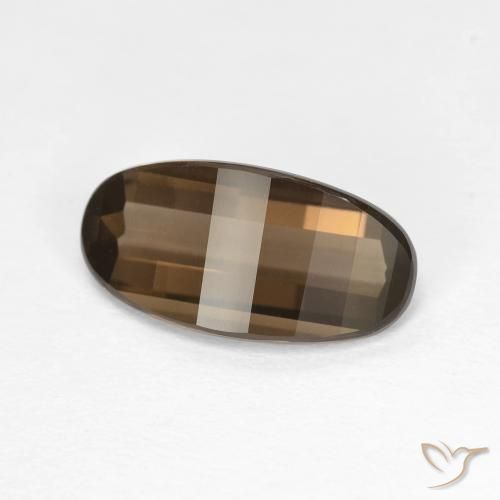 2.78ct Natural Marrón chocolate cuarzo ahumado, Ovalada, VVS