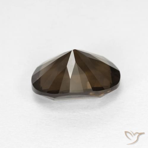 cuarzo ahumado Marrón medio natural de 2.54 ct, Ovalada, VVS