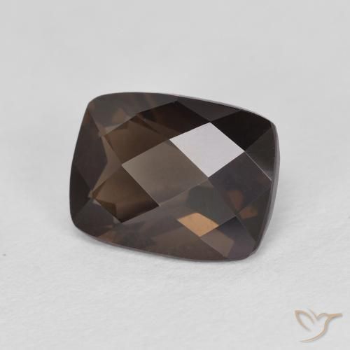 cuarzo ahumado Marrón oscuro natural de 1.97 ct, Forma Cojín, VS