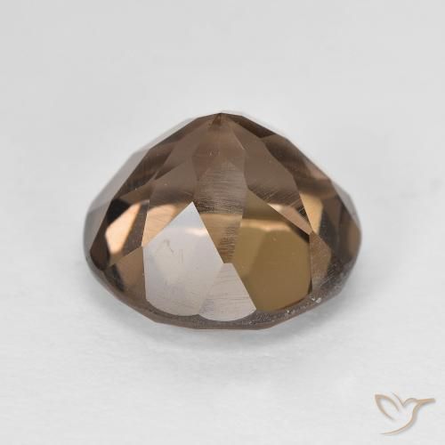cuarzo ahumado Marrón cálido natural de 5.06 ct, Redondo, VVS-VS