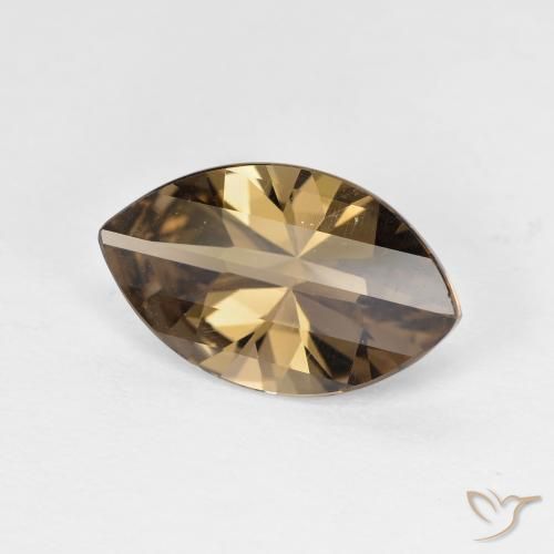 2.49ct Natural Marrón café claro cuarzo ahumado, Marquesa, VVS