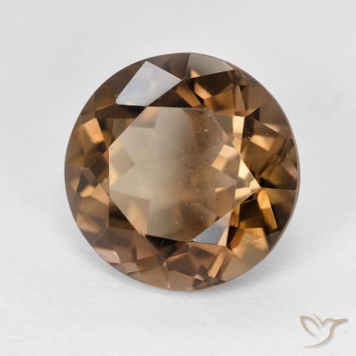 cuarzo ahumado Marrón claro natural de 5.58 ct, Redondo, VVS-VS