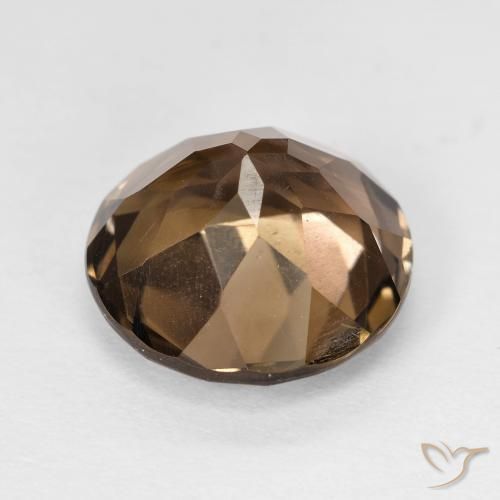 cuarzo ahumado Marrón claro natural de 5.58 ct, Redondo, VVS-VS