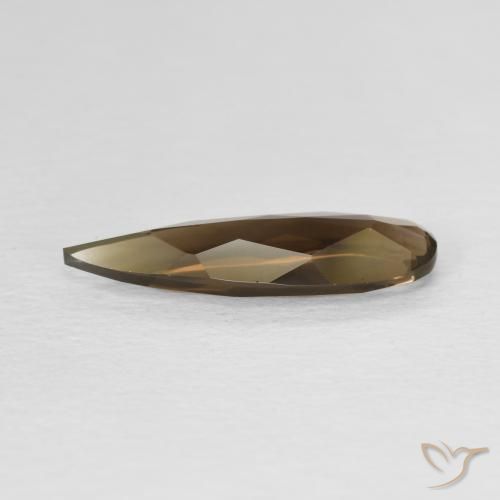 cuarzo ahumado Marrón medio natural de 1.61 ct, En forma de pera, VVS