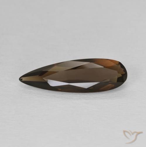 1.75ct Natural Marrón cuarzo ahumado, En forma de pera, VVS