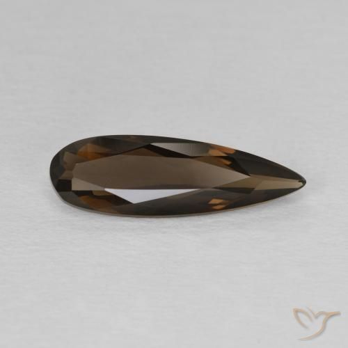 cuarzo ahumado Marrón natural de 1.75 ct, En forma de pera, VVS