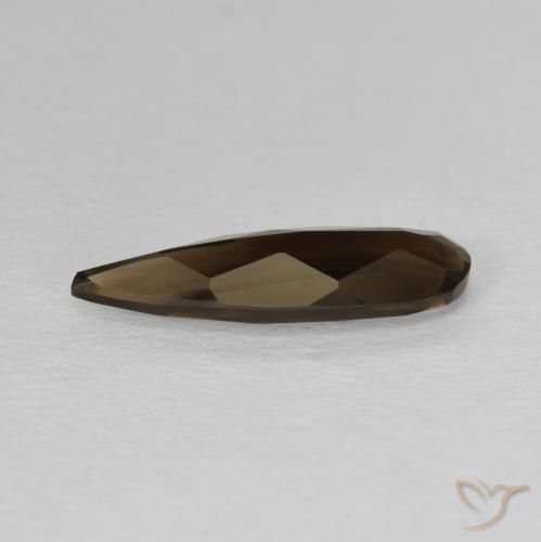 cuarzo ahumado Marrón natural de 1.75 ct, En forma de pera, VVS