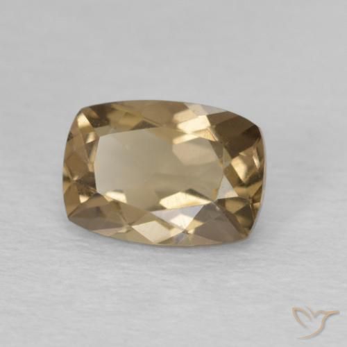 cuarzo ahumado Marrón cálido natural de 0.90 ct, Forma Cojín, VVS
