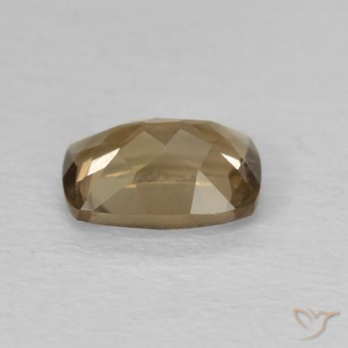 cuarzo ahumado Marrón cálido natural de 0.90 ct, Forma Cojín, VVS