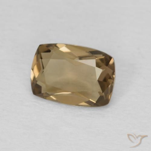 cuarzo ahumado Marrón mocha natural de 0.81 ct, Forma Cojín, VVS