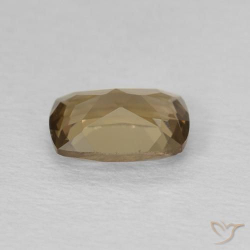 cuarzo ahumado Marrón mocha natural de 0.81 ct, Forma Cojín, VVS