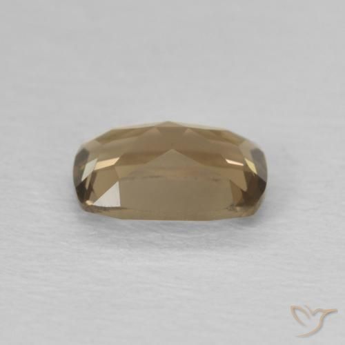 cuarzo ahumado Medium Dark-Brown natural de 0.81 ct, Forma Cojín, VVS
