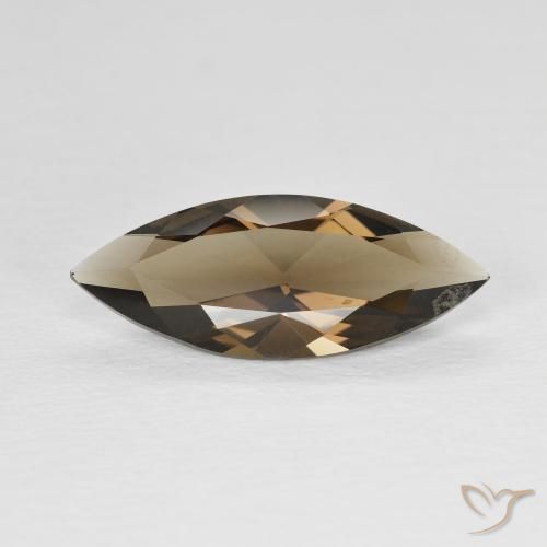 2.93ct Natural Marrón cálido cuarzo ahumado, Marquesa, VVS