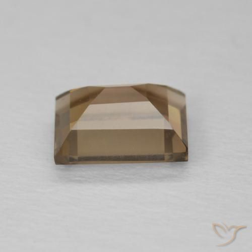 cuarzo ahumado Marrón claro natural de 0.89 ct, Corte Baguette, VVS