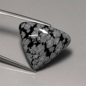 Obsidiana nevada multicolor natural de 17,24 ct, trillón, opaco
