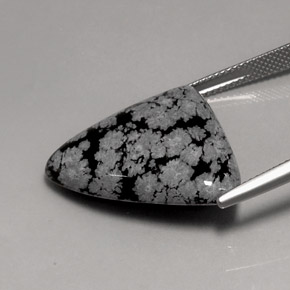Obsidiana nevada multicolor natural de 17,24 ct, trillón, opaco