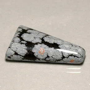 Obsidiana nevada multicolor natural de 14,82 ct, forma elegante, opaco