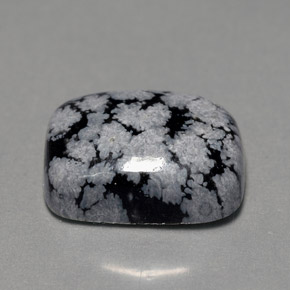 Obsidiana nevada multicolor natural de 7,03 ct, corte cojín, opaco
