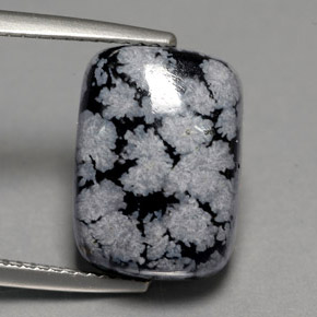 Obsidiana nevada multicolor natural de 7,03 ct, corte cojín, opaco