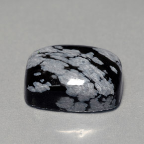 Obsidiana nevada multicolor natural de 7,06 ct, corte cojín, opaco