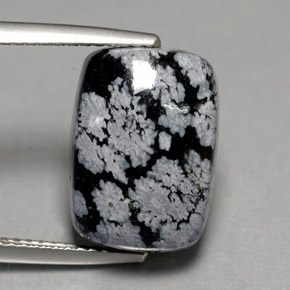 Obsidiana nevada multicolor natural de 6,92 ct, corte cojín, opaco